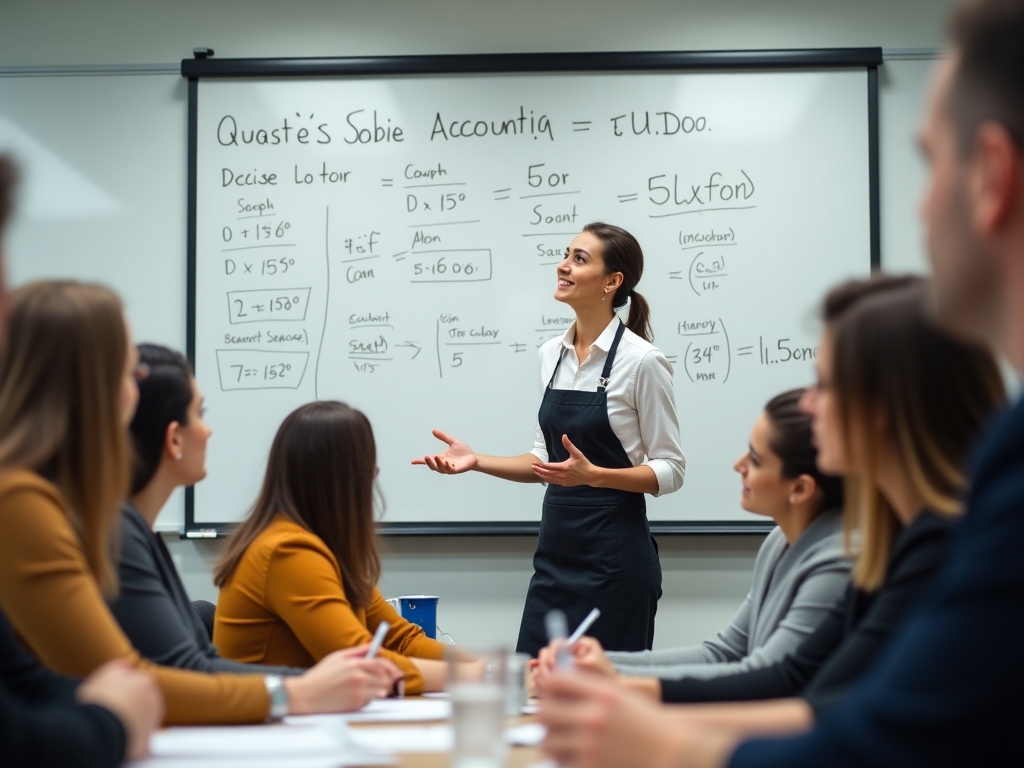 Instructeur en plein cours